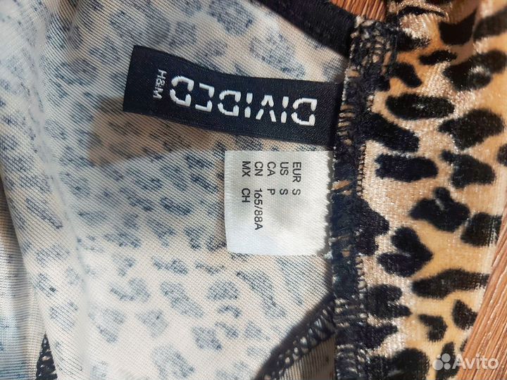 Леопардовое боди h&m 40р