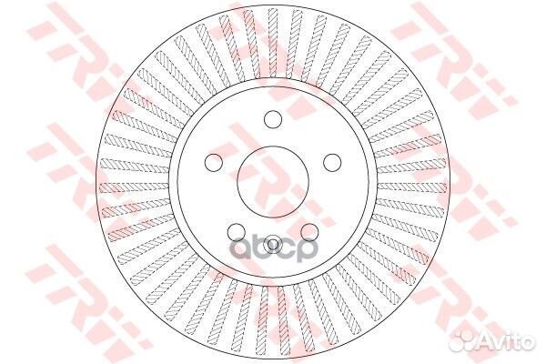 Диск тормозной перед DF6629 TRW