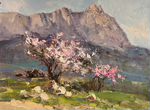 Картина горы Крым «Ай-Петри весной» цветение