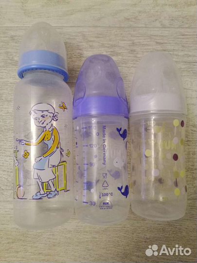 Бутылочки nuk + Курносики