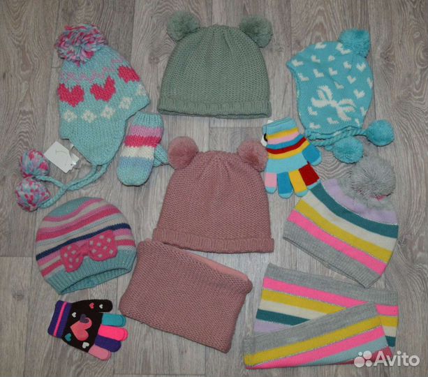 Шапки и аксессуары на 1-5 лет. Все сезоны