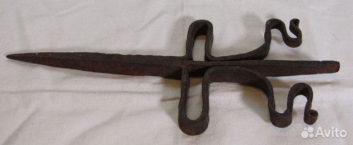 Светец старинный кованный 18-19 век №10042