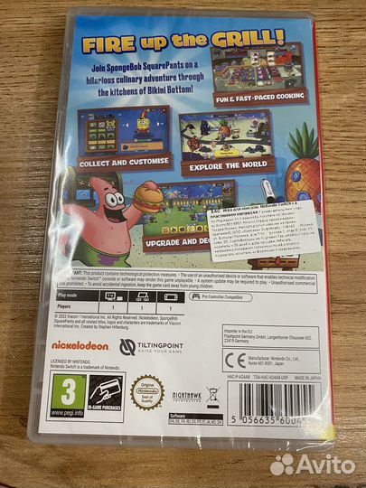 SpongeBob: Krusty Cook-Off. Extra для NS новый