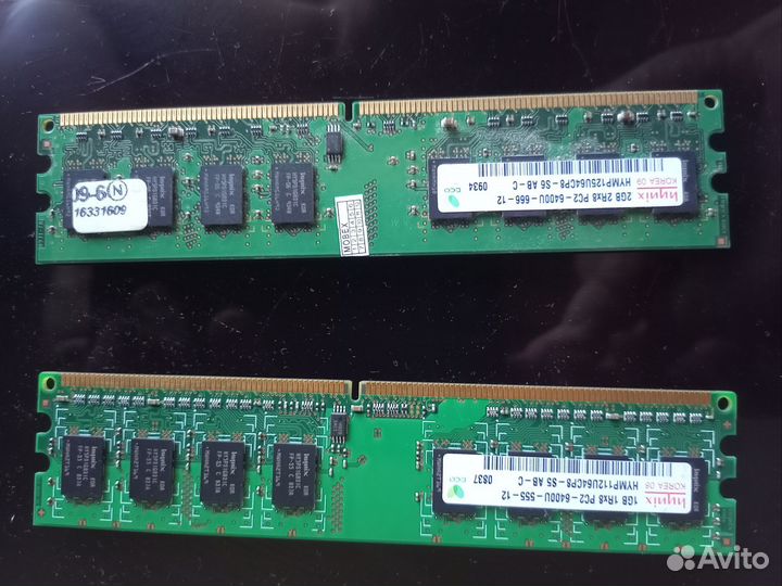 Оперативная память DDR 2 2gb