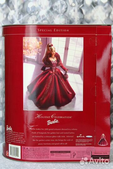 Barbie Holiday 2002. Коллекционная кукла Барби