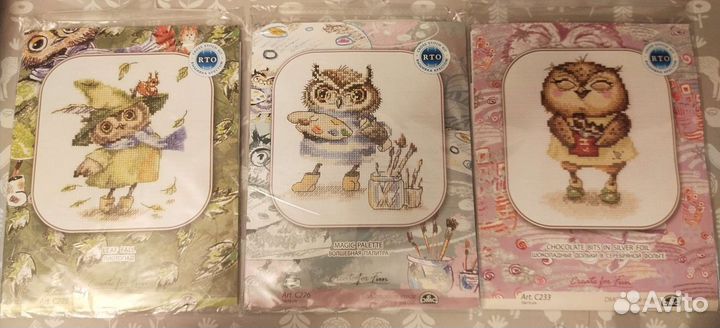 Rto Наборы для вышивания Совята
