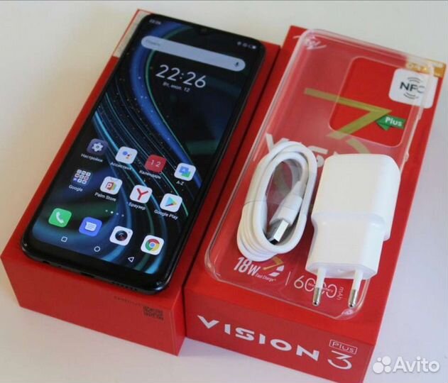 Новый itel Vision 3 Plus 4/64 NFC 90Гц смартфон