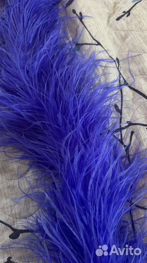 Боа страус сиреневое