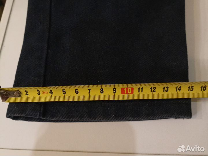 Джинсы хлопок на мальчика синие 8-9 лет