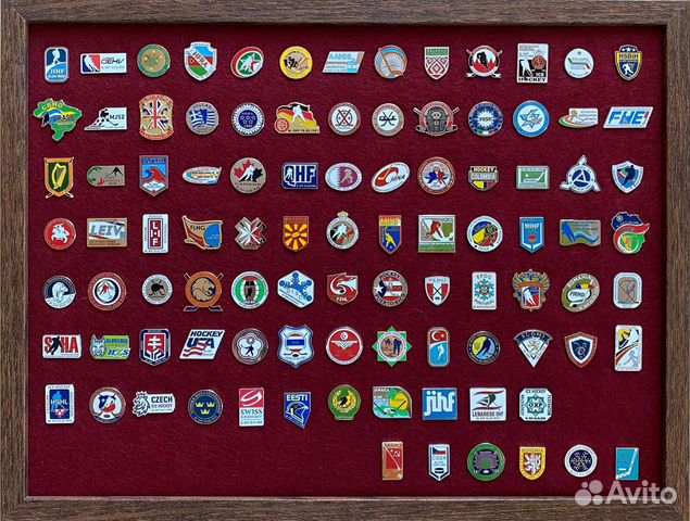 Коллекция хоккейных значков национальных федераций