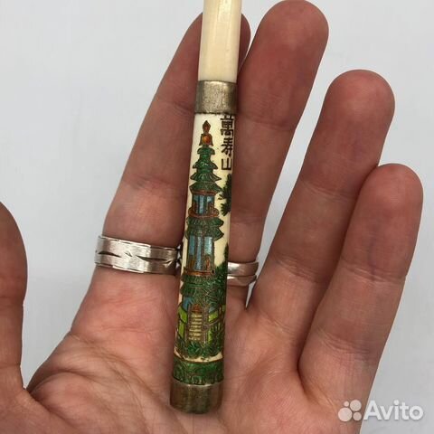 Старинный мундштук клуазонне, Китай