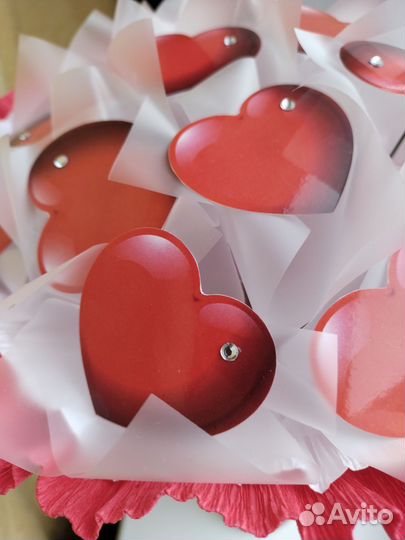 Букет из сердец в наличии