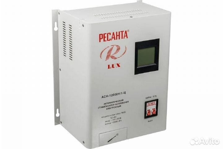 Стабилизатор Ресанта асн 12000 Н/1-Ц Lux 63/6/22