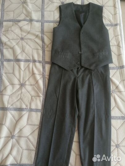 Школьная форма для мальчика серая 134, 140