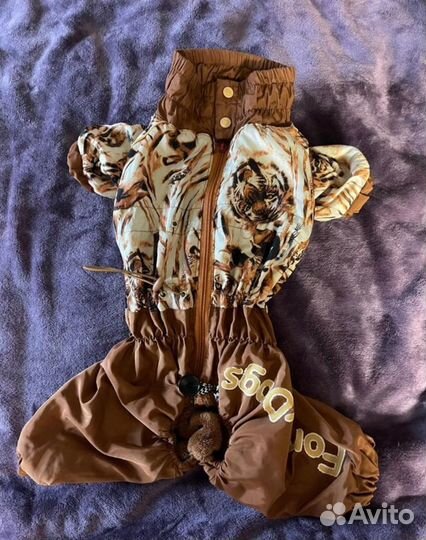 Комбинезон для средней собаки зима