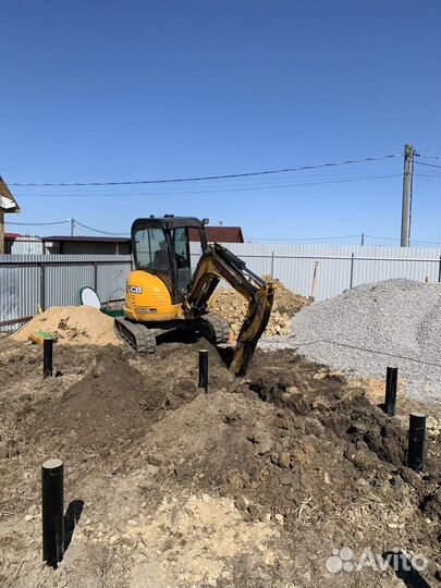 Ямобур Гидромолот Мини экскаватор JCB Миниэкскават