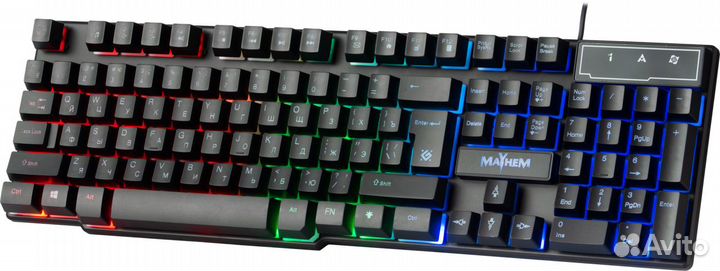 Клавиатура проводная игровая defender Mayhem GK-36