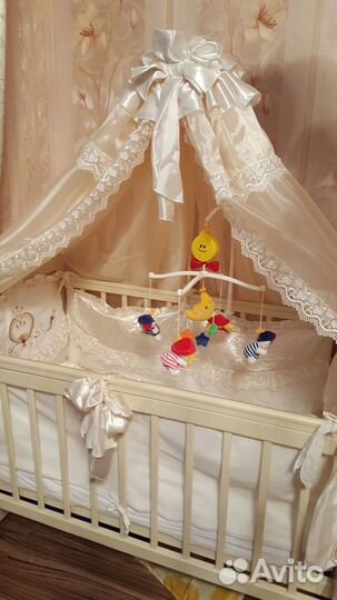 Балдахин в кроватку с держателем