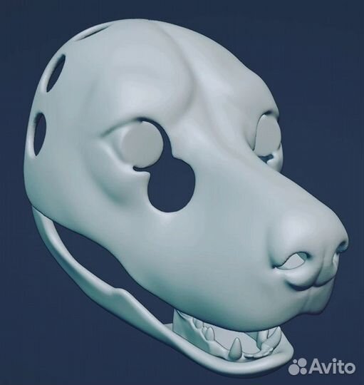 Собака реалистик основа для фурсьюта