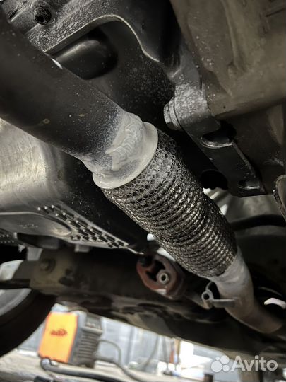 Замена гофры глушителя