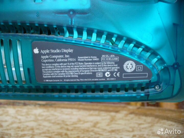 Старинный Монитор Apple studio display
