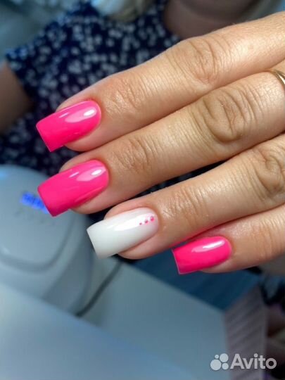 Маникюр наращивание ногтей