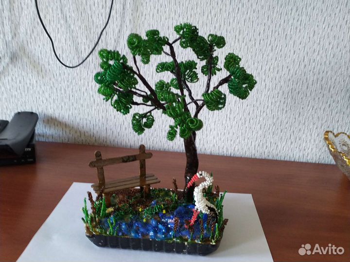 Дерево из бисера