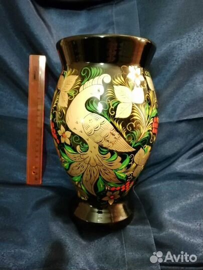 Ваза хохломская роспись. СССР