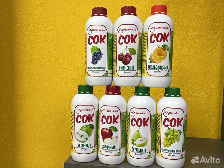 Концентрированный сок 5 кг и 1 кг