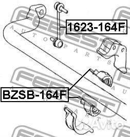 Febest bzsb-164F Втулка стабилизатора MB X164W164