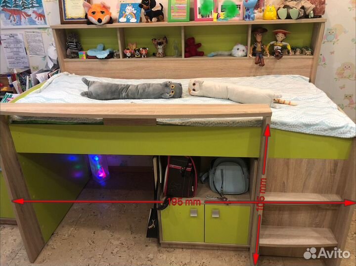 Детская кровать от 3 лет с матрасом