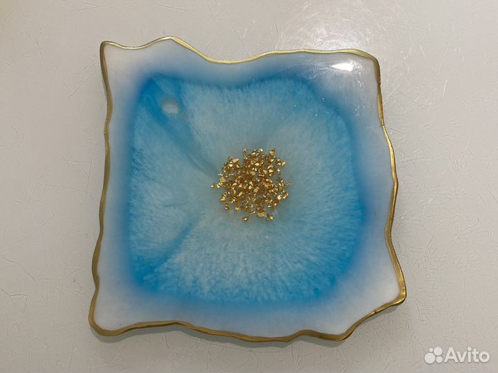 Тарелка, подстаканник из эпоксидной смолы