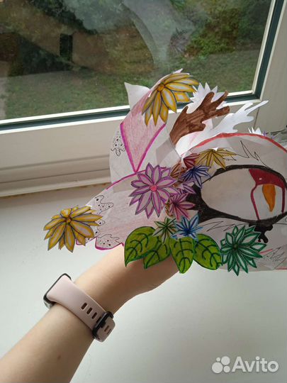 Бумажные драконы на руку