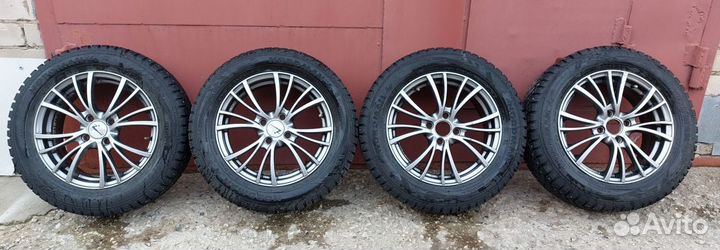 Литые диски r15 4x100 с зимней резиной