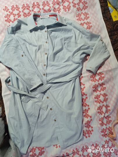 Платье рубашка 48
