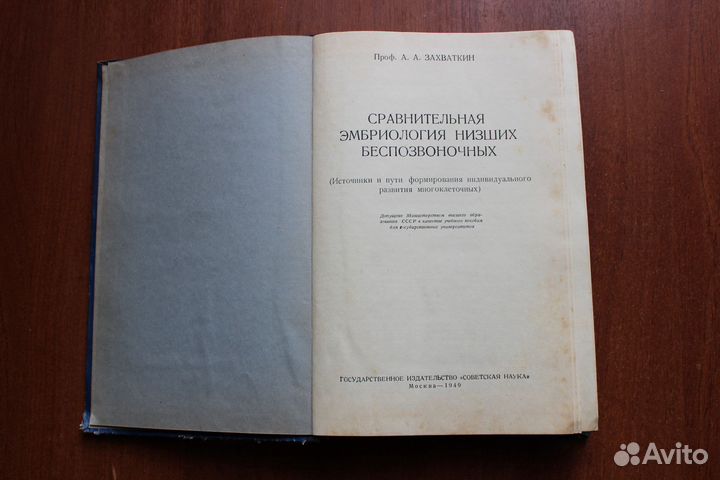 Сравнительная эмбриология низших беспозвоночных. 1