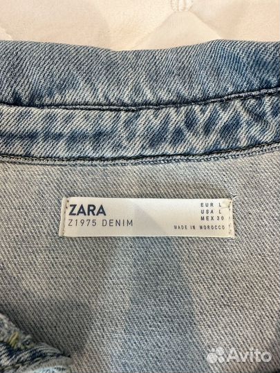 Джинсовая куртка zara L