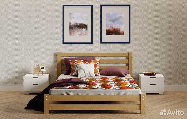 Кровать из массива 2-спальная 
