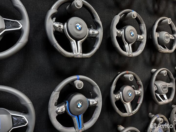 Рули BMW F серии. Строчка, подогрев, карбон Арт А151527576