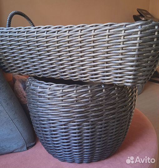 Плетёные кашпо из ротанга/плетёная корзина