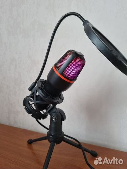 Игровой микрофон для пк стримов студийный USB