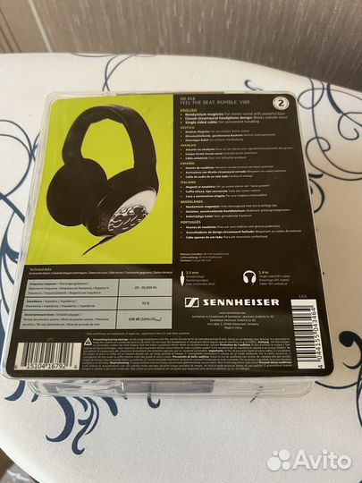 Наушники sennheiser HD 418