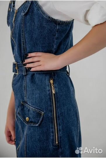 Сарафан джинсовый 42р