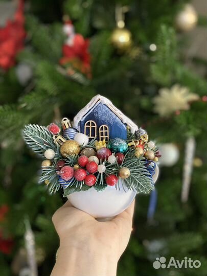 Новогодняя композиция на стол