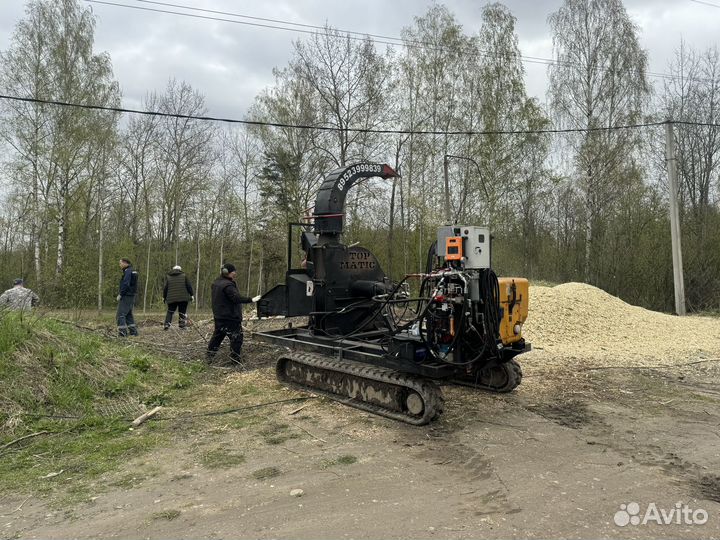 Мощный и быстрый измельчитель веток стволов кустов