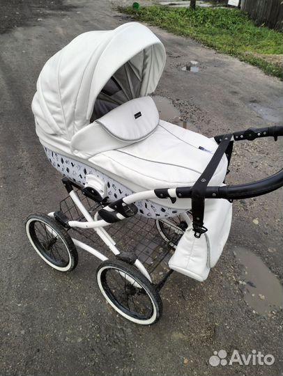 Коляска 2 в 1 эко кожа