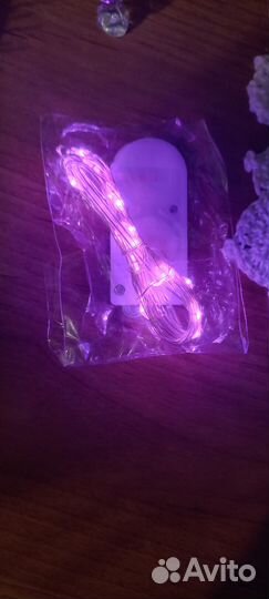 Гирлянда на батарейках проволока