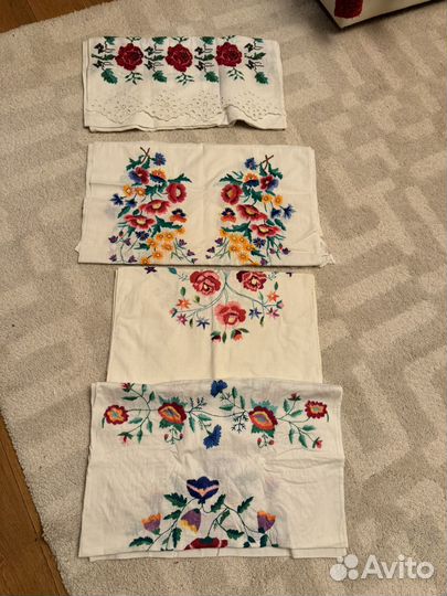 Вышивка гладью наволочки