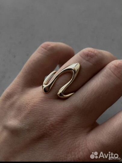 Кольцо в стиле Bottega Veneta Poison Drop