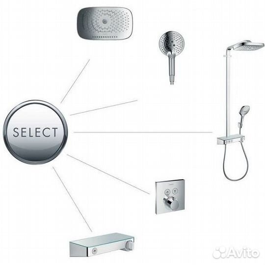 Душевая стойка Hansgrohe Raindance Select Push 300